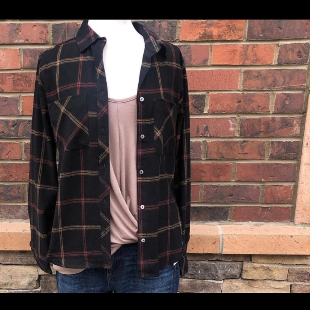 Plaid button down